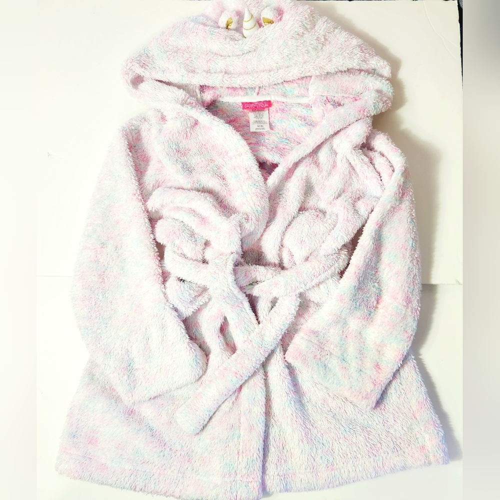 St.Eve Kids Girl's Unicorn Hooded Pajama Robe Size: S 7/8